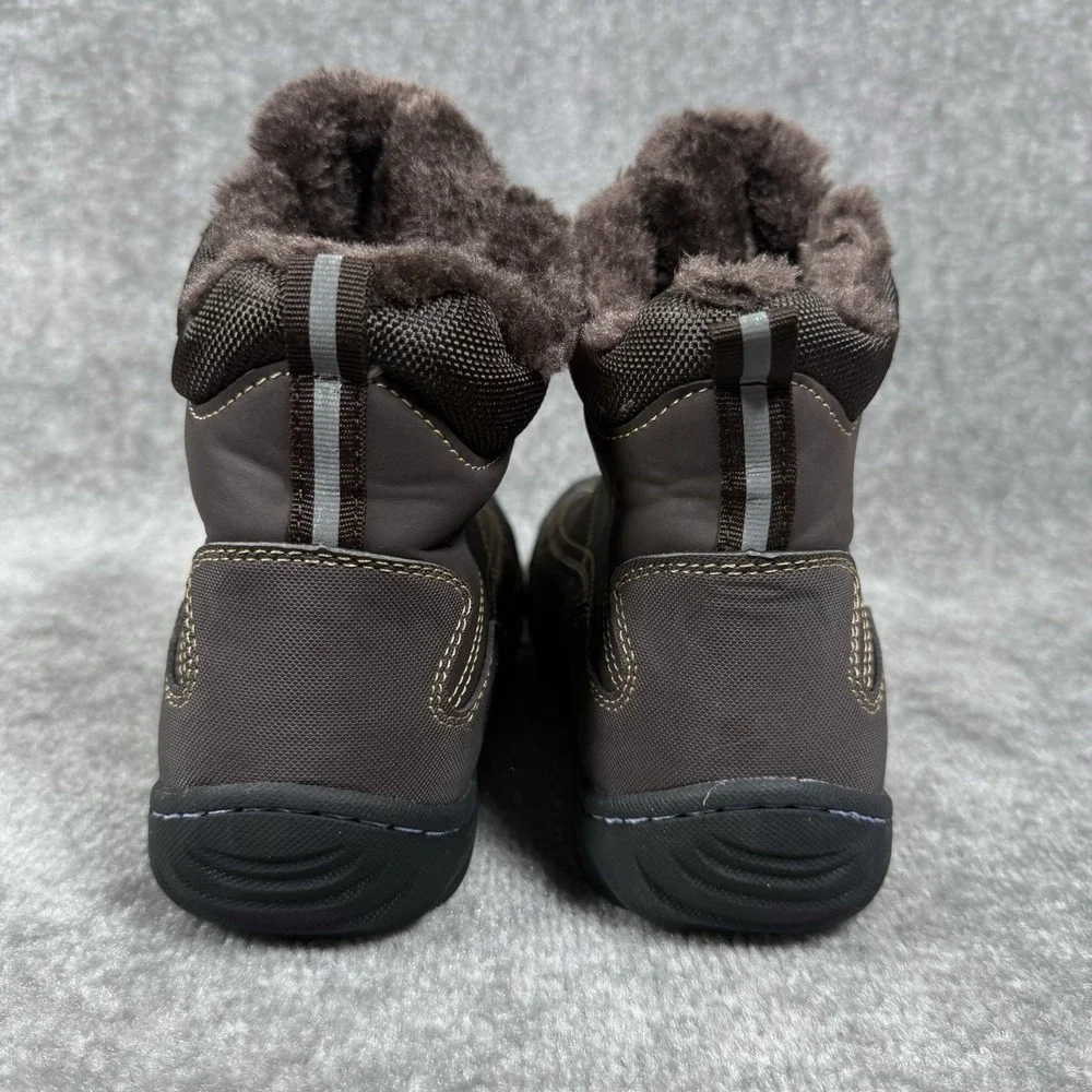 JBU Boots Womens 10M Pullman‎ Winter Snow Brown Lace Up Casual Comfort JB15PLL34